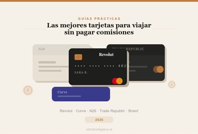 Las tarjetas que usamos para viajar sin pagar comisiones (actualizado 2026)