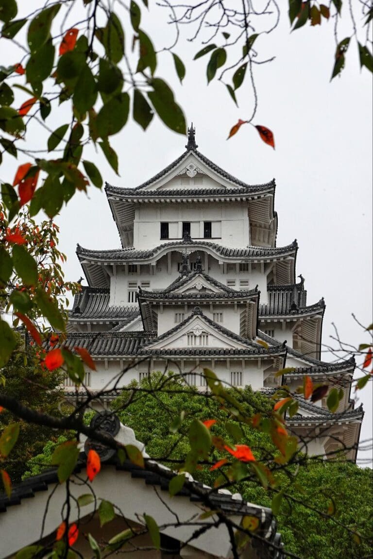 Visitando el castillo de Himeji con nuestra bebé (19)
