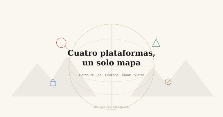 GetYourGuide, Civitatis, Klook o Viator: cuál usar en cada destino